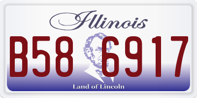 IL license plate B586917