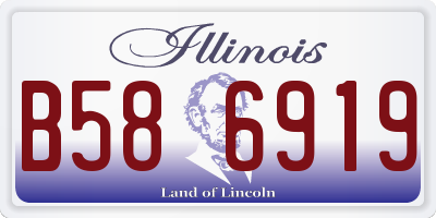IL license plate B586919