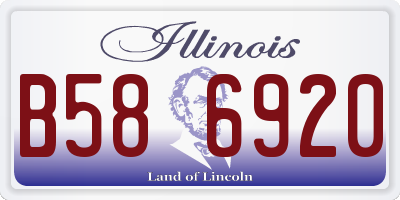IL license plate B586920