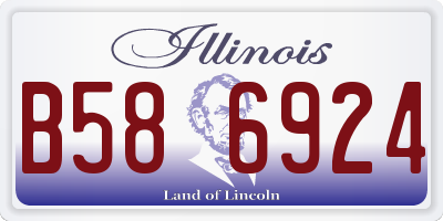 IL license plate B586924
