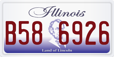 IL license plate B586926