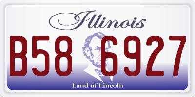 IL license plate B586927