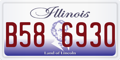 IL license plate B586930