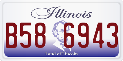 IL license plate B586943