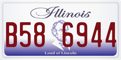 IL license plate B586944