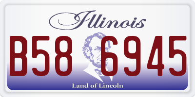 IL license plate B586945