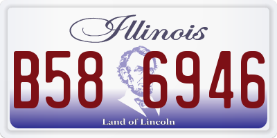 IL license plate B586946