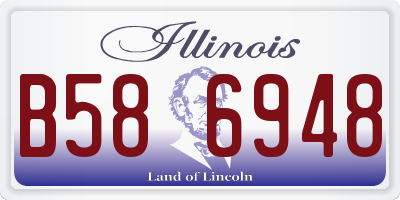 IL license plate B586948