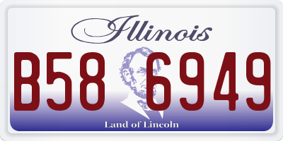IL license plate B586949