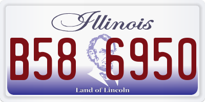 IL license plate B586950