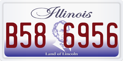 IL license plate B586956