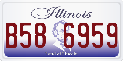 IL license plate B586959