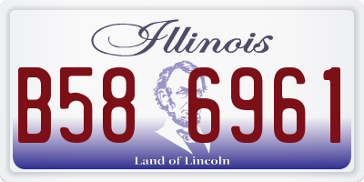 IL license plate B586961