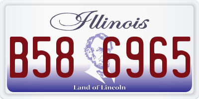 IL license plate B586965