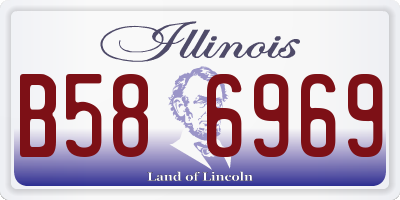 IL license plate B586969