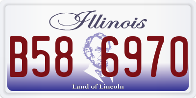 IL license plate B586970