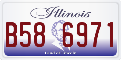 IL license plate B586971