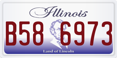 IL license plate B586973