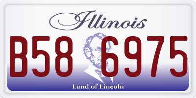 IL license plate B586975
