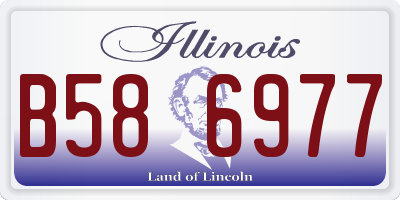 IL license plate B586977