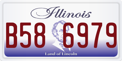 IL license plate B586979