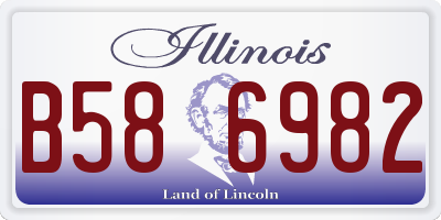IL license plate B586982