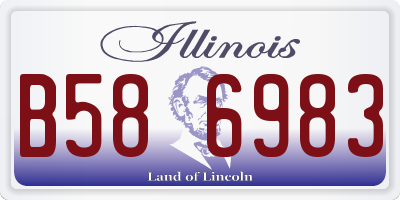IL license plate B586983