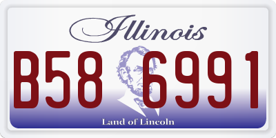 IL license plate B586991