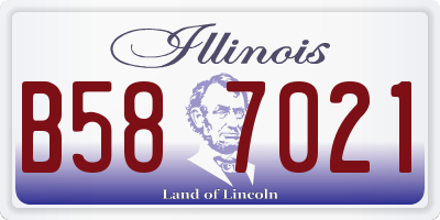 IL license plate B587021