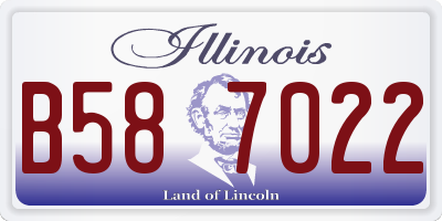 IL license plate B587022