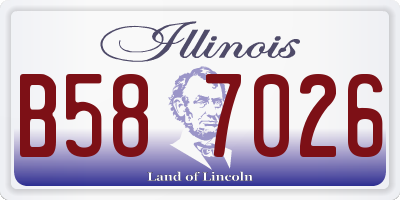 IL license plate B587026