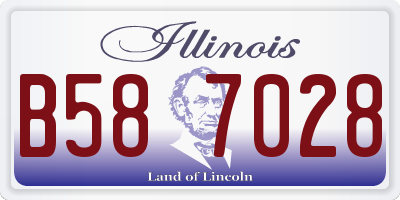 IL license plate B587028