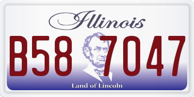 IL license plate B587047