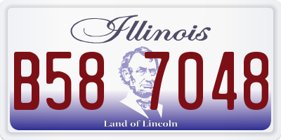 IL license plate B587048