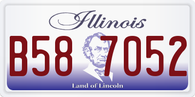 IL license plate B587052