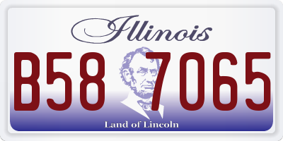 IL license plate B587065