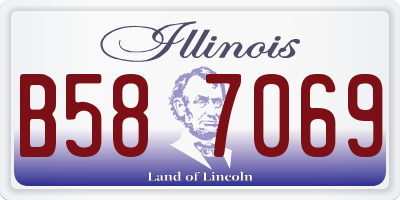 IL license plate B587069