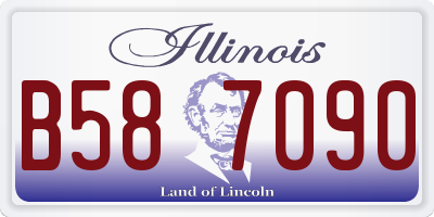 IL license plate B587090