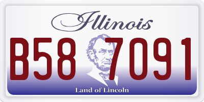 IL license plate B587091