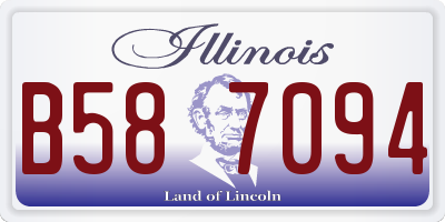IL license plate B587094