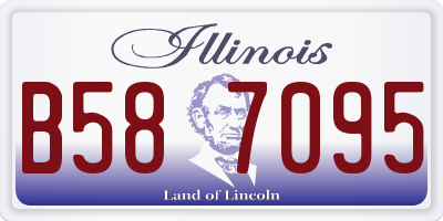 IL license plate B587095