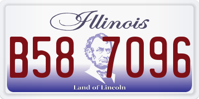IL license plate B587096