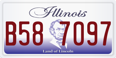 IL license plate B587097