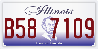 IL license plate B587109