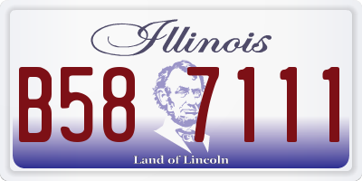IL license plate B587111