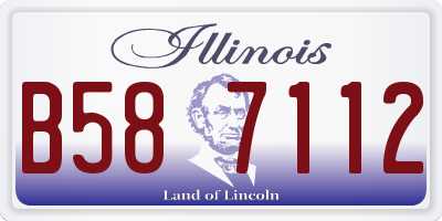 IL license plate B587112
