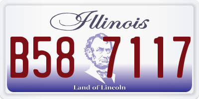 IL license plate B587117