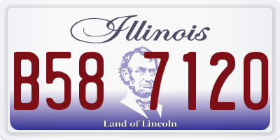 IL license plate B587120