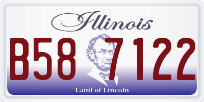 IL license plate B587122