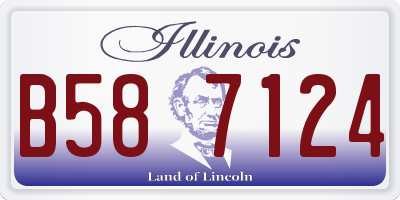 IL license plate B587124